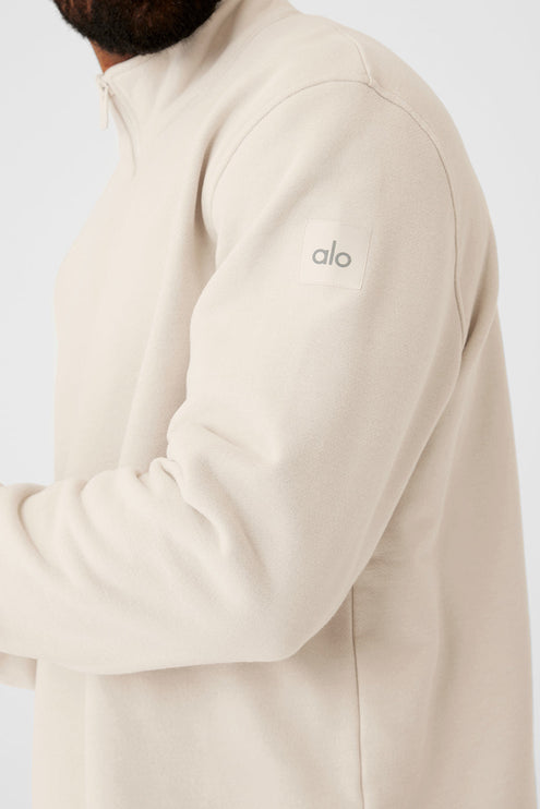 alo Men's Renown Heavy Weight 1/4 Zip - Bone