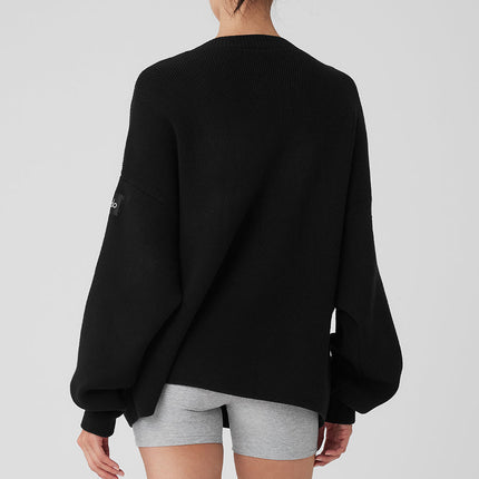 alo Women's Scholar Cardigan Sweater - Black