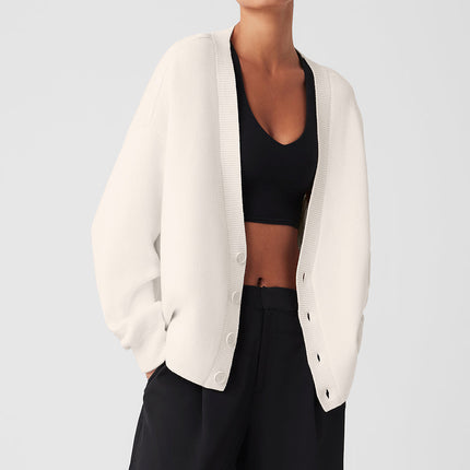 alo Women's Scholar Cardigan Sweater - Ivory