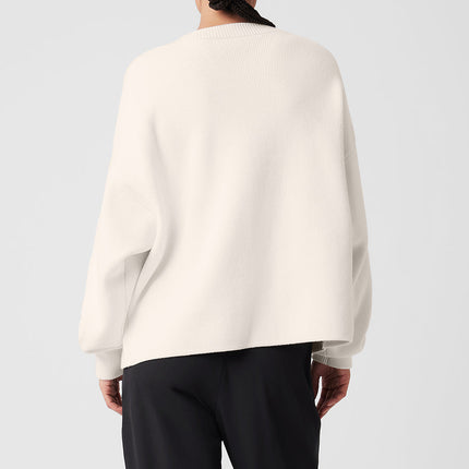 alo Women's Scholar Cardigan Sweater - Ivory