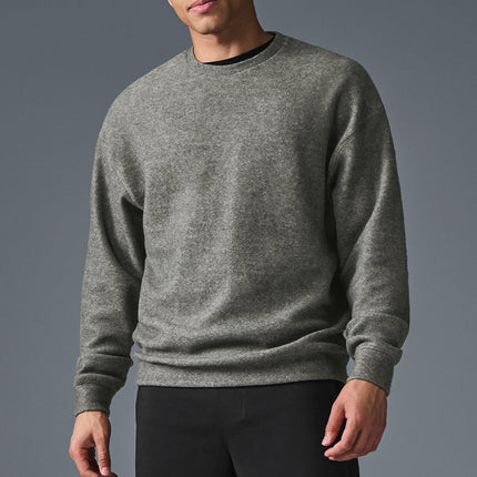 alo Men's Triumph Restore Crew Neck Sweatshirt - Grey Triblend