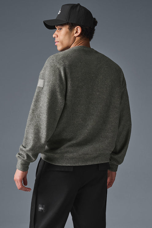 alo Men's Triumph Restore Crew Neck Sweatshirt - Grey Triblend