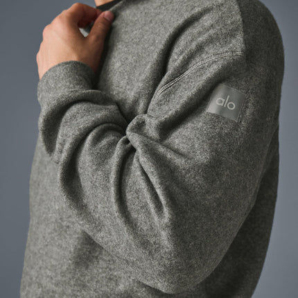 alo Men's Triumph Restore Crew Neck Sweatshirt - Grey Triblend