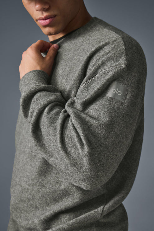 alo Men's Triumph Restore Crew Neck Sweatshirt - Grey Triblend