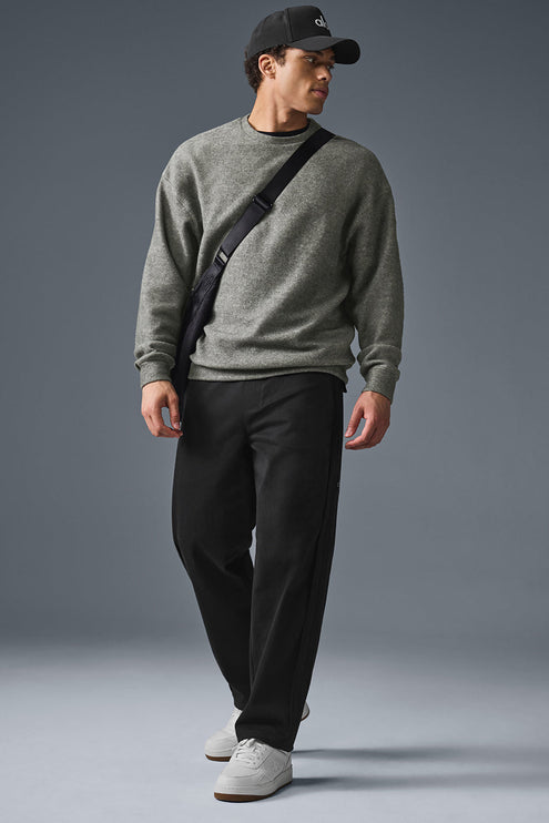 alo Men's Triumph Restore Crew Neck Sweatshirt - Grey Triblend