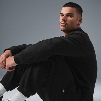 alo Men's Triumph Restore Crew Neck Sweatshirt - Black