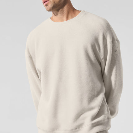 alo Men's Triumph Restore Crew Neck Sweatshirt - Bone