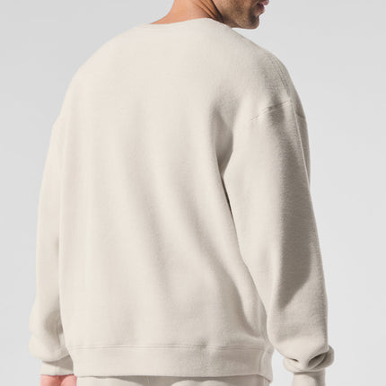 alo Men's Triumph Restore Crew Neck Sweatshirt - Bone
