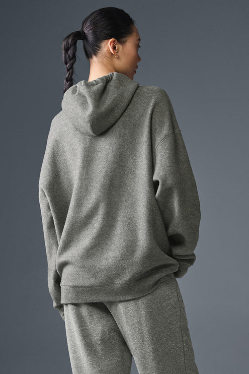 alo Women's Triumph Restore Hoodie - Grey Triblend