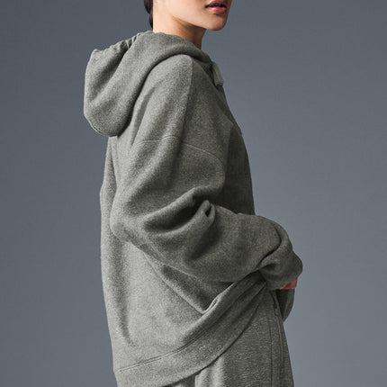 alo Women's Triumph Restore Hoodie - Grey Triblend