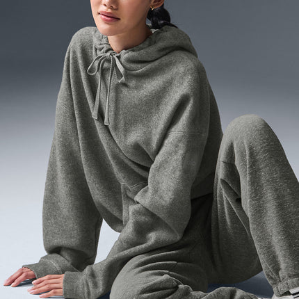 alo Women's Triumph Restore Hoodie - Grey Triblend