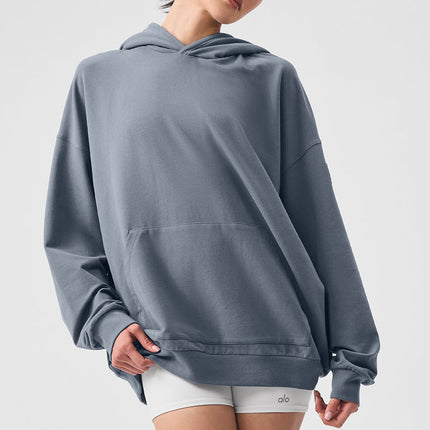 alo Women's Double Take Hoodie - Steel Grey