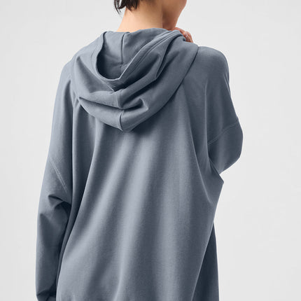 alo Women's Double Take Hoodie - Steel Grey