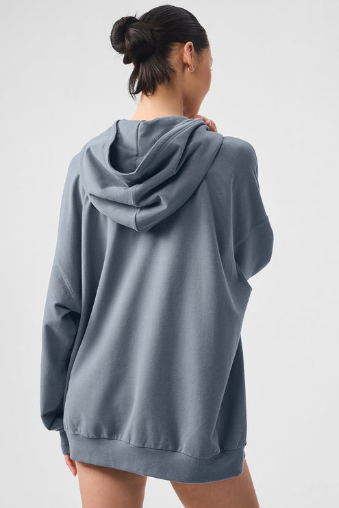 alo Women's Double Take Hoodie - Steel Grey