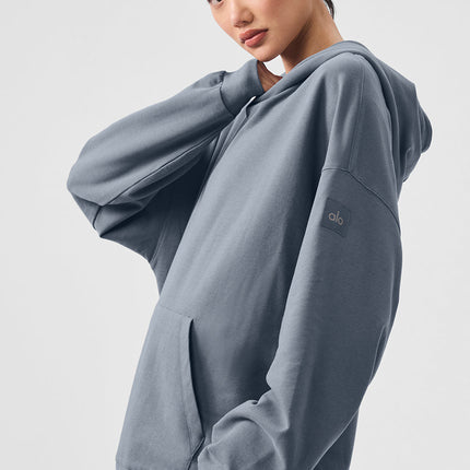 alo Women's Double Take Hoodie - Steel Grey
