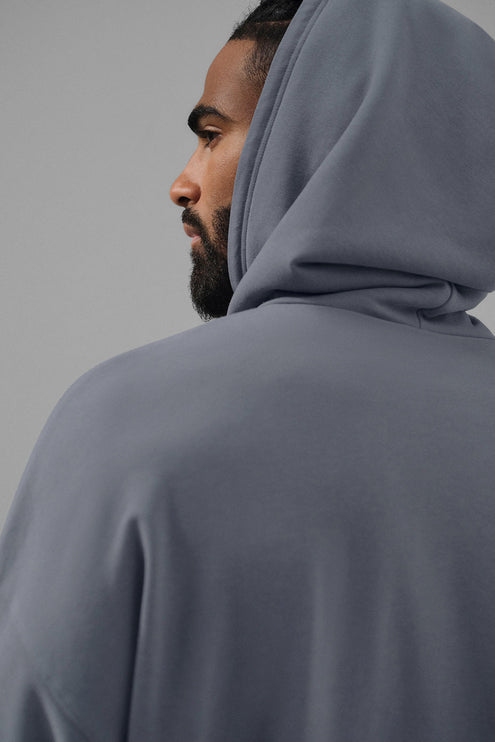 alo Men's Double Take Hoodie - Steel Grey