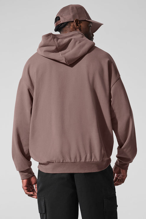 alo Men's Double Take Hoodie - Mushroom