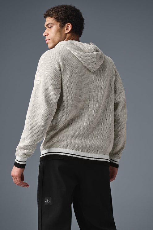 alo Men's Sports Club Sweater Knit Hoodie - Bone