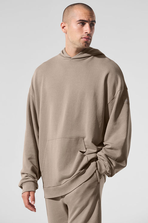 alo Men's Chill Vintage Wash Hoodie - Gravel Wash