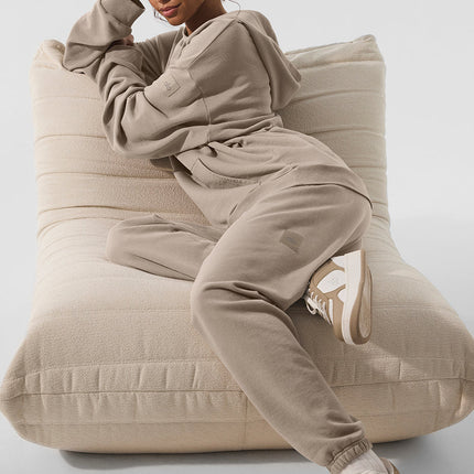alo Women's Chill Vintage Wash Hoodie - Gravel Wash