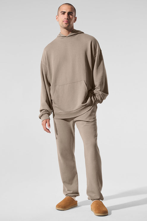 alo Men's Chill Vintage Wash Hoodie - Gravel Wash