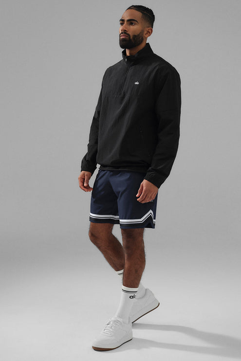 alo Men's Lightweight Takeaway Track Pullover - Black