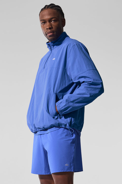 alo Men's Light Weight Takeaway Track Pullover - Marathon Blue
