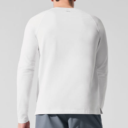 alo Men's Alo Vapor Crewneck Long Sleeve - White