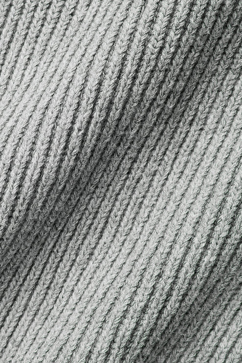 alo Men's Domain Rib Knit Crew Sweater - Athletic Heather Grey