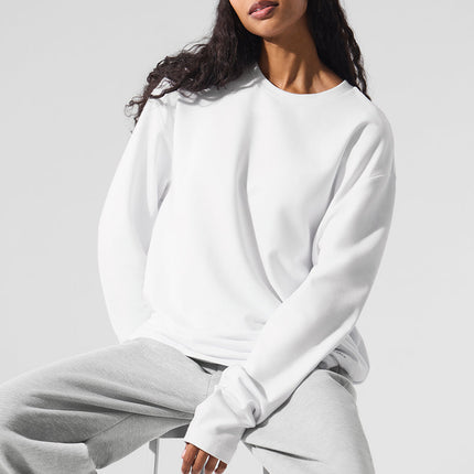 alo Women's Double Take Long Sleeve Crew - White