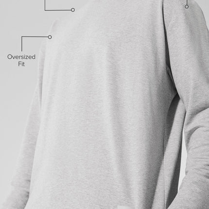 alo Men's Double Take Long Sleeve Crew - Athletic Heather Grey