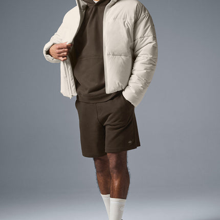 alo Men's Stretch Woven Street Puffer - Bone