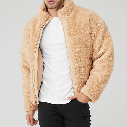 alo Men's Sherpa Stage Puffer - Camel