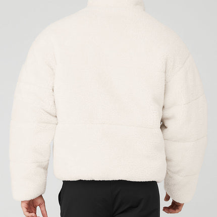 alo Men's Sherpa Stage Puffer - Ivory