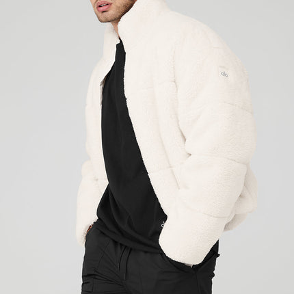 alo Men's Sherpa Stage Puffer - Ivory