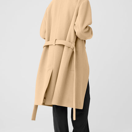 alo Women's Wool Gameday Overcoat - Camel