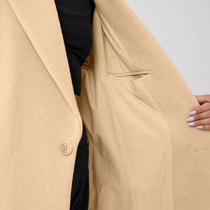alo Women's Wool Gameday Overcoat - Camel