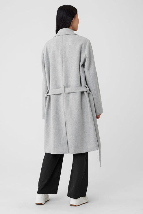 alo Women's Wool Gameday Overcoat - Athletic Heather Grey
