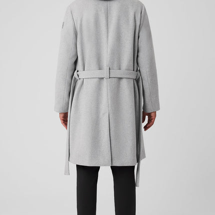 alo Men's Wool Gameday Overcoat - Athletic Heather Grey