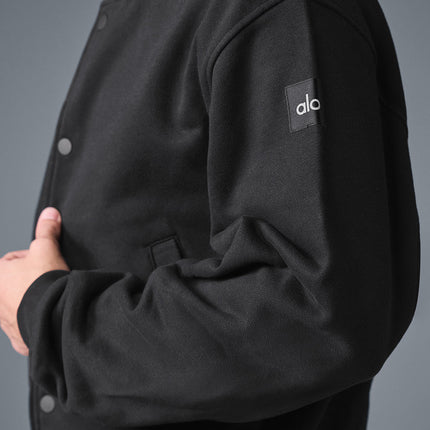 alo Men's Renown Varsity Jacket - Black