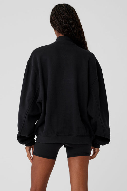 alo Women's Renown Varsity Jacket - Black