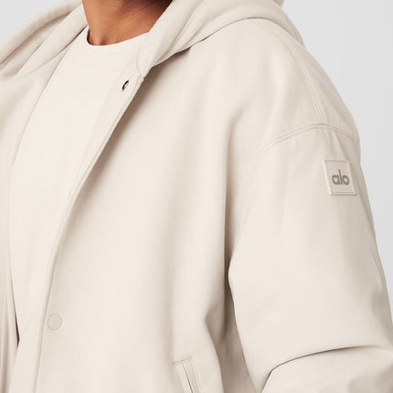 alo Men's Select Hooded Bomber Jacket - Bone