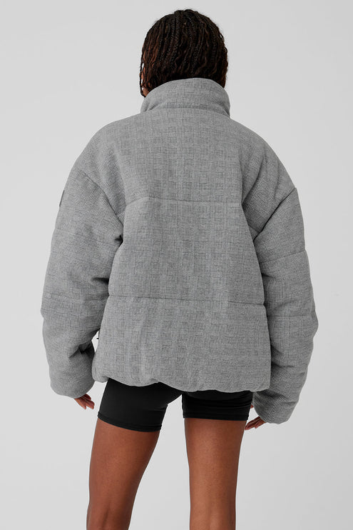 alo Women's Glenplaid Colosseum Stage Puffer - Light Glenplaid