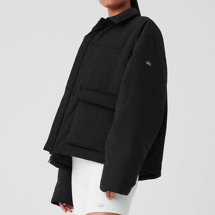 alo Women's Voyage Utility Cargo Jacket - Black