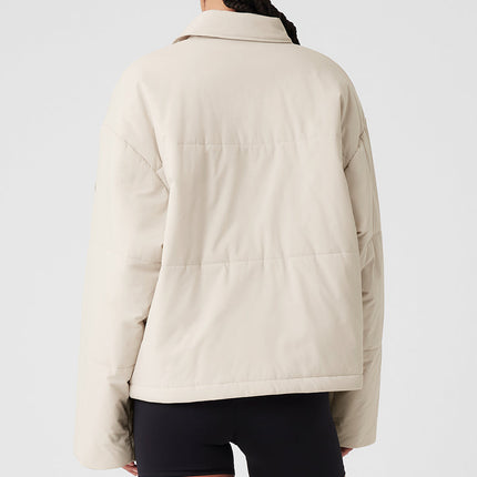 alo Women's Voyage Utility Cargo Jacket - Bone