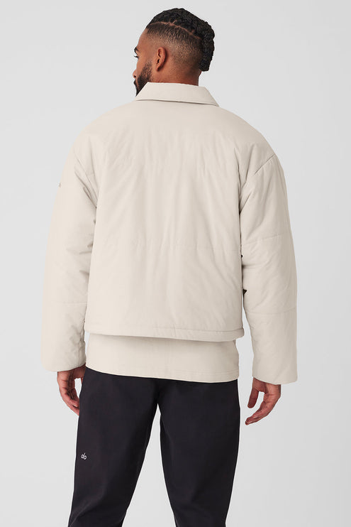 alo Men's Voyage Utility Cargo Jacket - Bone