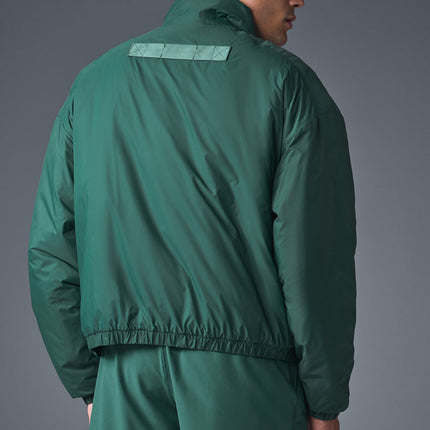 alo Men's Latitude Light Weight 1/2 Zip Pullover Jacket - Winter Ivy