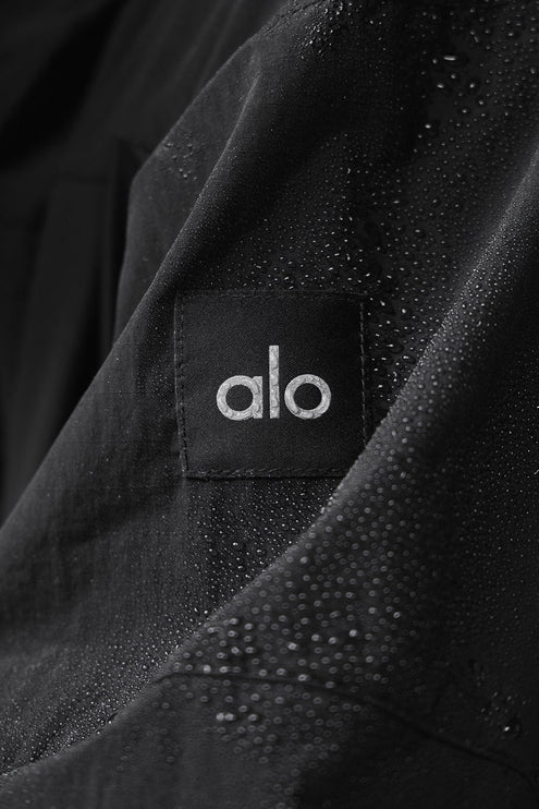 alo Men's Vantage Nylon Ripstop Track Jacket - Black