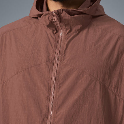 alo Men's Vantage Nylon Ripstop Track Jacket - Chestnut
