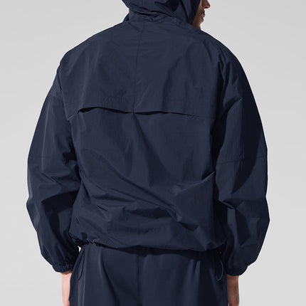 alo Men's Vantage Nylon Ripstop Track Jacket - Navy